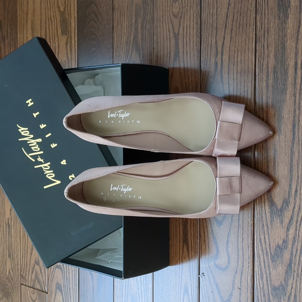 Lord and Taylor silk pumps